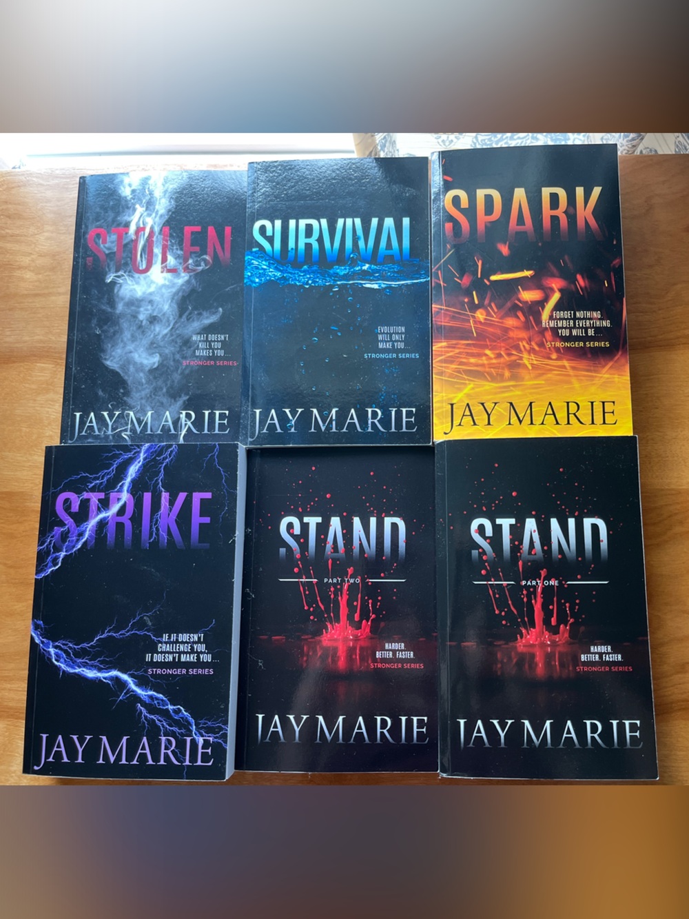 JayMarie Thriller Book Set - Bold Dark Covers with Color Accents